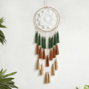 Macrame Dream Catchers For Bedroom - Tassel Wall Hanging Handmade🤎